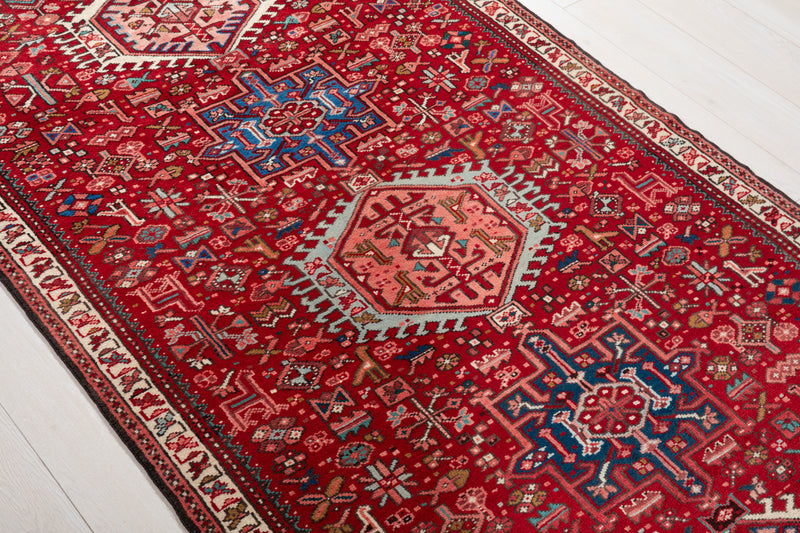 9'4" x 3'9" Excellent Hand-Knotted Vintage Collectible Tribal Runner Rug - Yasi & Fara 
