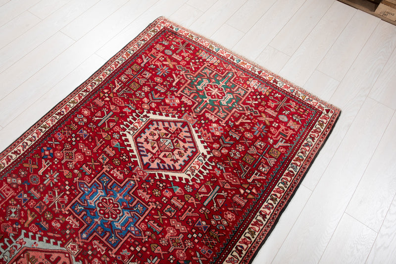 9'4" x 3'9" Excellent Hand-Knotted Vintage Collectible Tribal Runner Rug - Yasi & Fara 