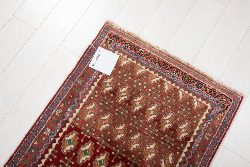 9'3" x 2'4" Excellent Hand-Knotted Vintage Tribal Runner Rug - Yasi & Fara 