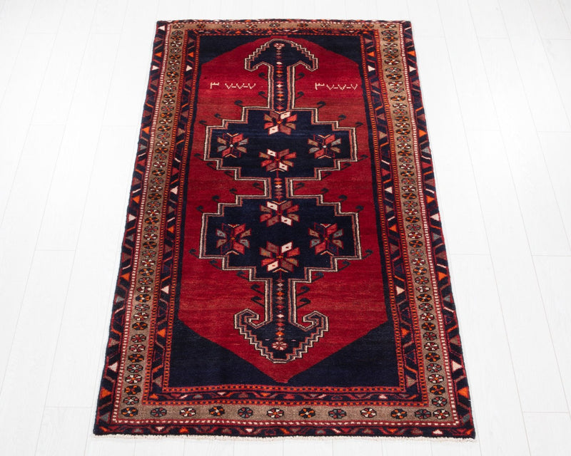 6' 7" x 3' 9" Excellent Hand-Knotted Vintage Tribal Rug - Yasi & Fara 