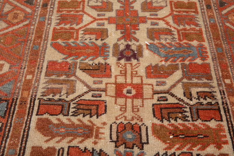 9'7" x 2'6" Excellent Hand-Knotted Vintage Tribal Runner Rug - Yasi & Fara 