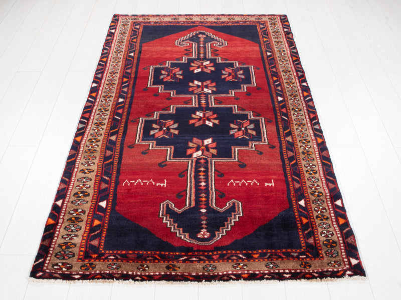 6' 7" x 3' 9" Excellent Hand-Knotted Vintage Tribal Rug - Yasi & Fara 