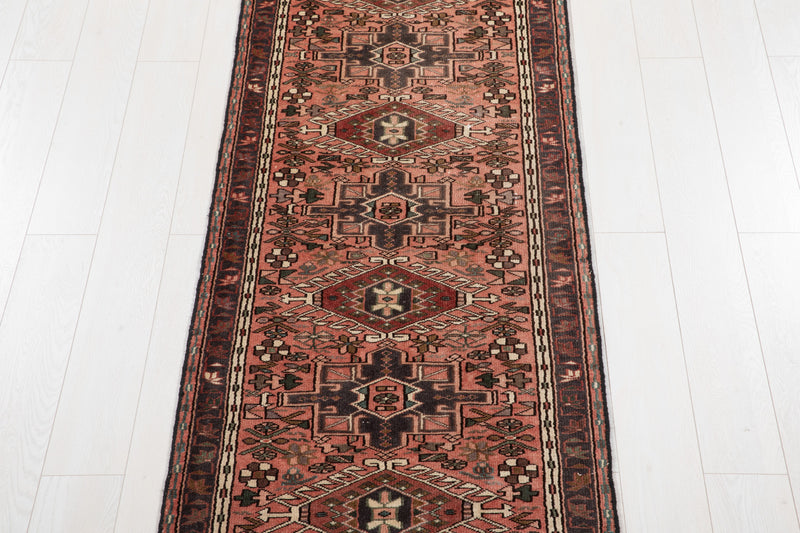 12'10" x 2'8" Excellent Hand-Knotted Antique Tribal Runner Rug - Yasi & Fara 