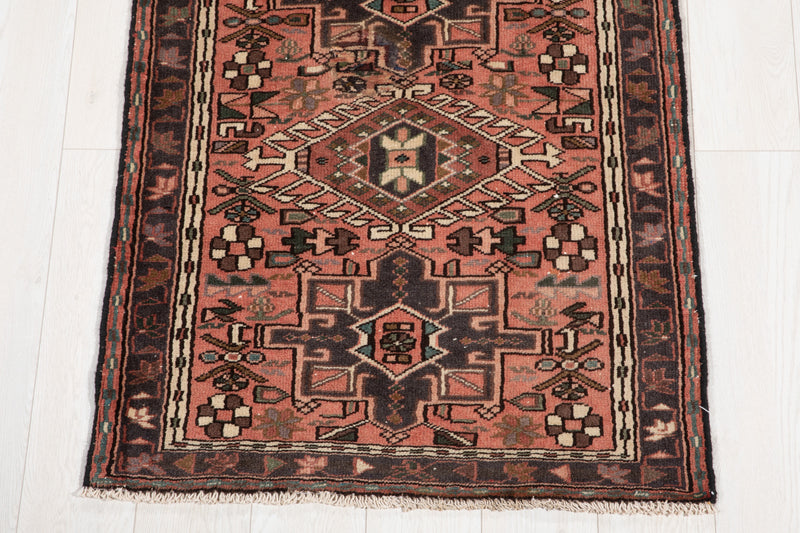 12'10" x 2'8" Excellent Hand-Knotted Antique Tribal Runner Rug - Yasi & Fara 