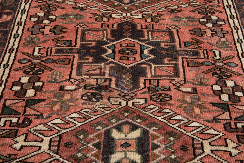 12'10" x 2'8" Excellent Hand-Knotted Antique Tribal Runner Rug - Yasi & Fara 