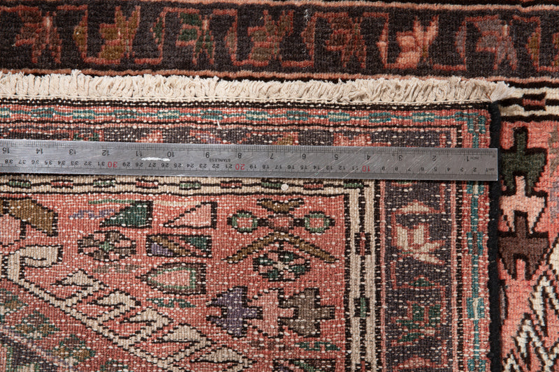 12'10" x 2'8" Excellent Hand-Knotted Antique Tribal Runner Rug - Yasi & Fara 