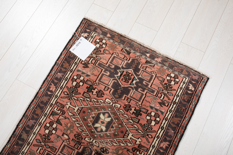 12'10" x 2'8" Excellent Hand-Knotted Antique Tribal Runner Rug - Yasi & Fara 
