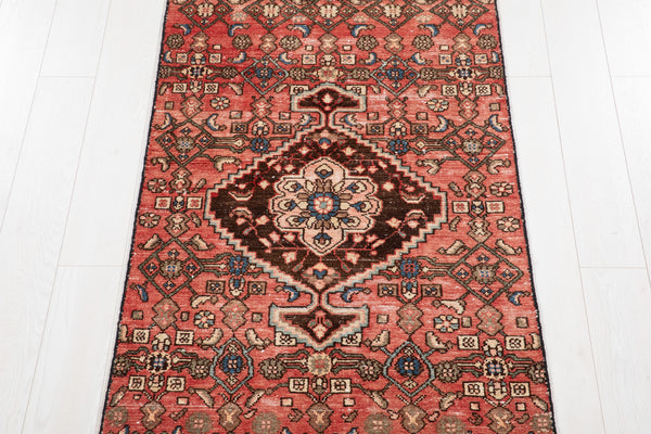 7' 9" x 3' Excellent Hand-Knotted Vintage Tribal Runner Rug - Yasi & Fara 