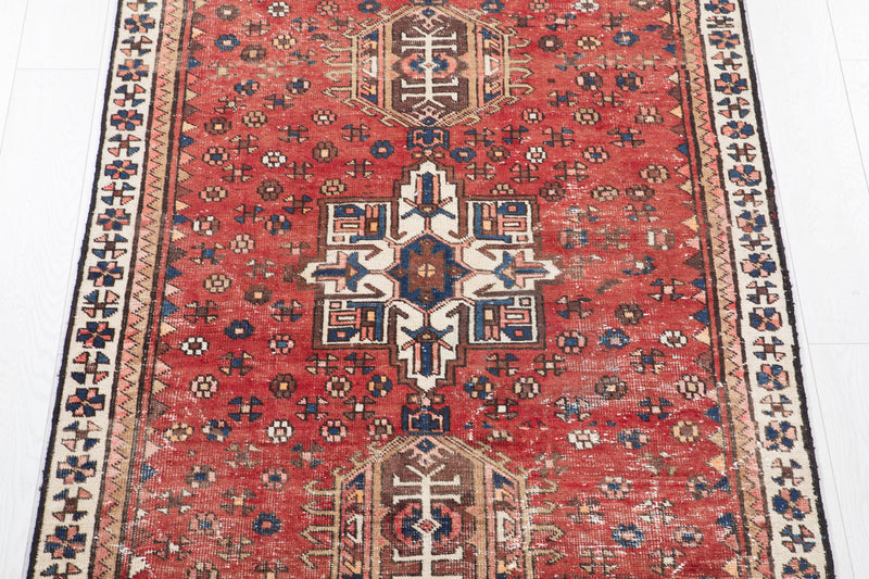 5' 4" x 3' 8" Excellent Hand-Knotted Antique Collectible Tribal Rug - Yasi & Fara 