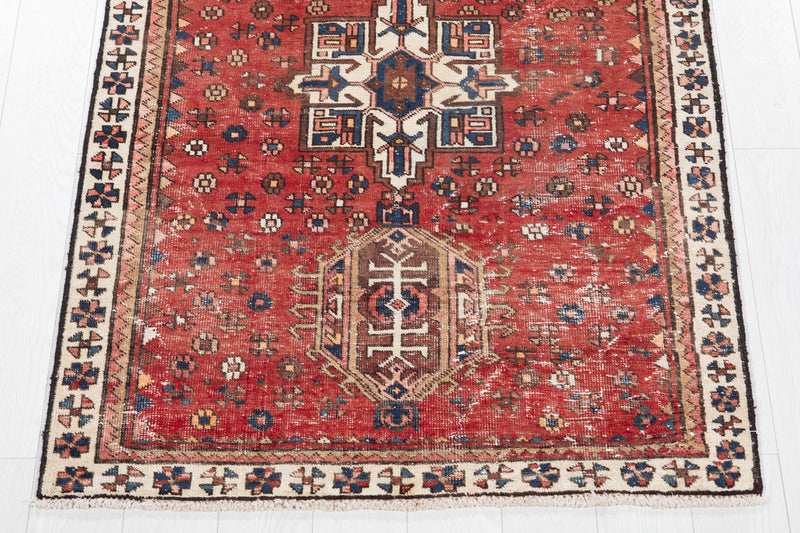 5' 4" x 3' 8" Excellent Hand-Knotted Antique Collectible Tribal Rug - Yasi & Fara 