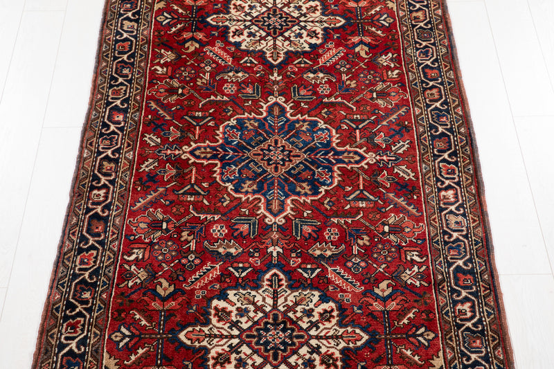 9' 9" x 4' Excellent Hand-Knotted Collectible Tribal Runner Rug - Yasi & Fara 