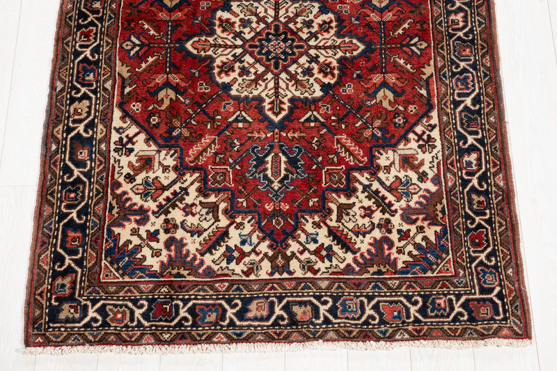 9' 9" x 4' Excellent Hand-Knotted Collectible Tribal Runner Rug - Yasi & Fara 