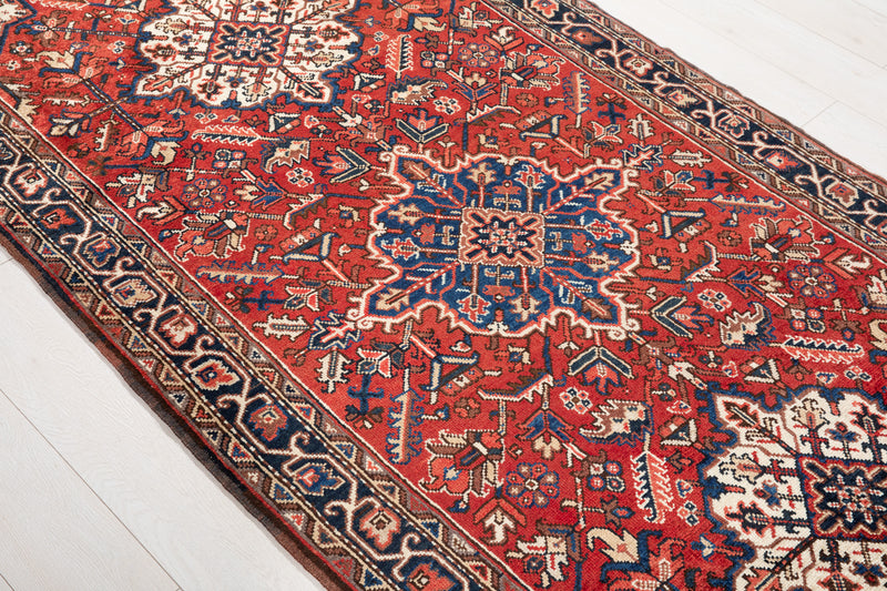 9' 9" x 4' Excellent Hand-Knotted Collectible Tribal Runner Rug - Yasi & Fara 