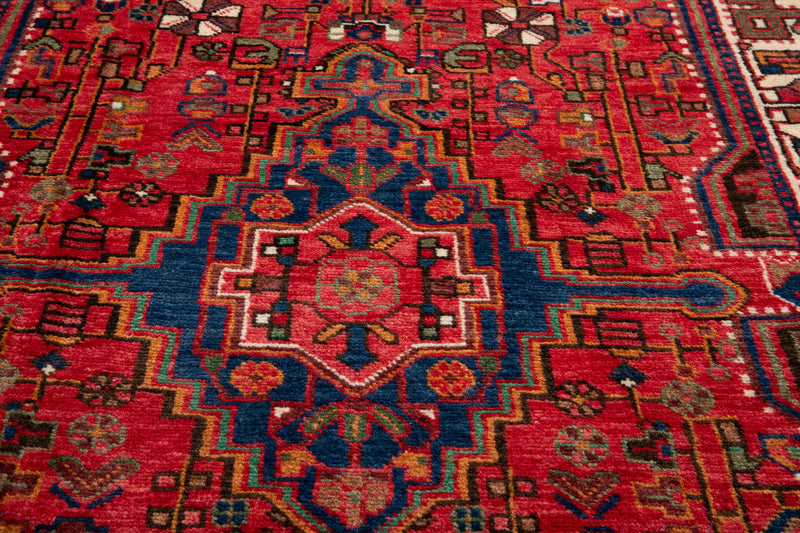 13' 8" x 3' 8" Excellent Hand-Knotted Vintage Collectible Tribal Runner Rug - Yasi & Fara 