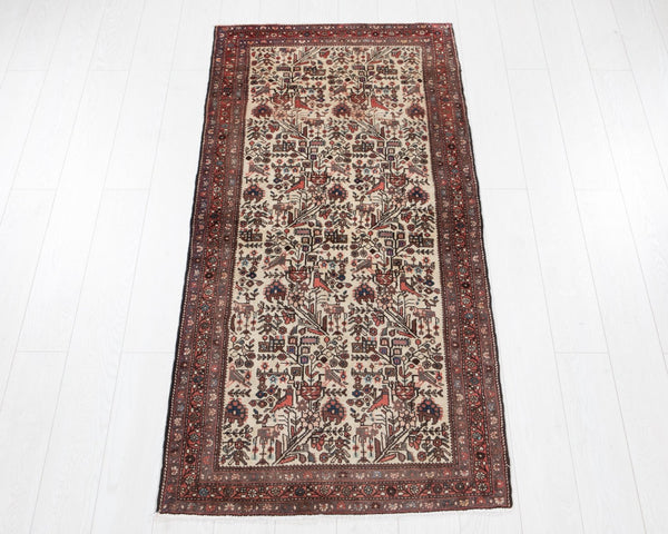 6' 5" x 2' 10" Excellent Hand-Knotted Vintage Collectible Tribal Rug - Yasi & Fara 