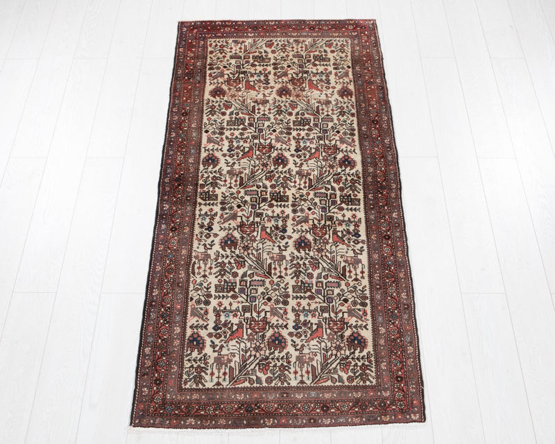 6' 5" x 2' 10" Excellent Hand-Knotted Vintage Collectible Tribal Rug - Yasi & Fara 
