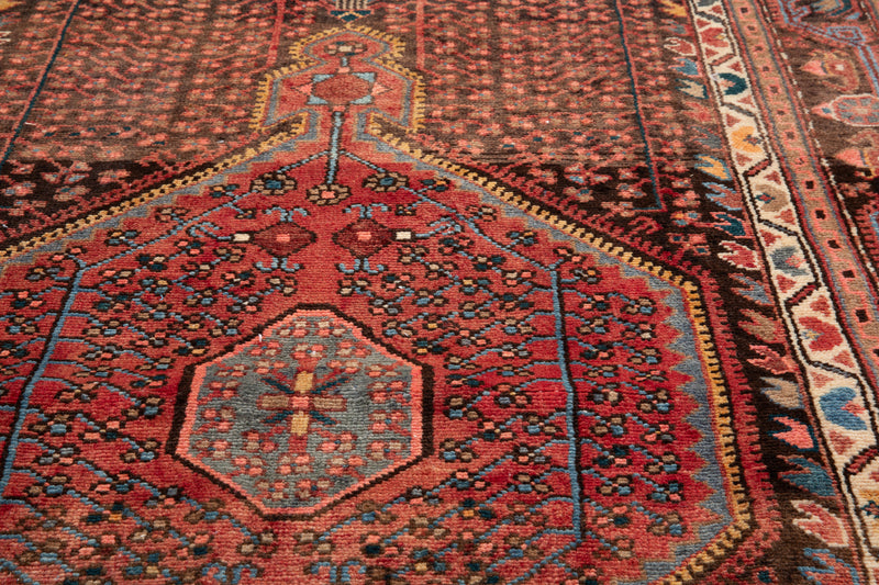 12' 6" x 4' Excellent Hand-Knotted Antique Collectible Tribal Runner Rug - Yasi & Fara 