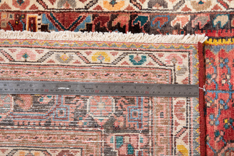 12' 6" x 4' Excellent Hand-Knotted Antique Collectible Tribal Runner Rug - Yasi & Fara 