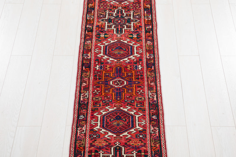 11' 5" x 1' 10" Excellent Hand-Knotted Vintage Collectible Tribal Runner Rug - Yasi & Fara 