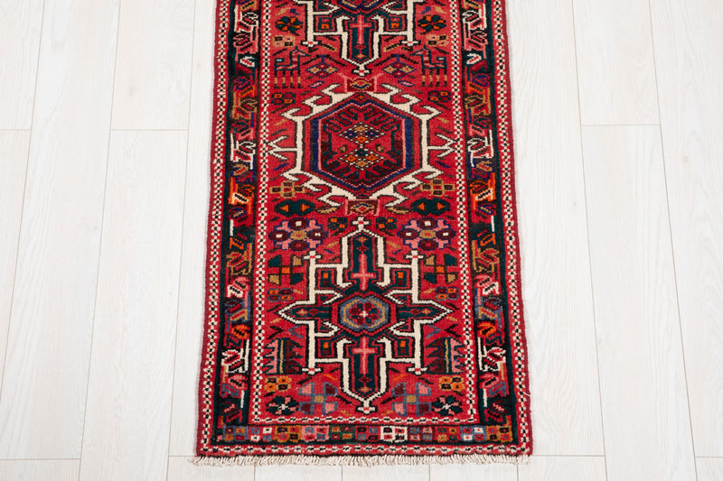 11' 5" x 1' 10" Excellent Hand-Knotted Vintage Collectible Tribal Runner Rug - Yasi & Fara 