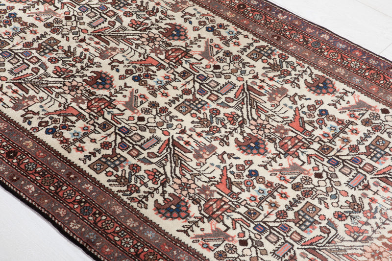 6' 5" x 2' 10" Excellent Hand-Knotted Vintage Collectible Tribal Rug - Yasi & Fara 