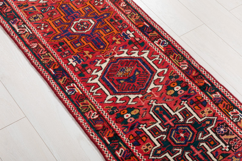 11' 5" x 1' 10" Excellent Hand-Knotted Vintage Collectible Tribal Runner Rug - Yasi & Fara 
