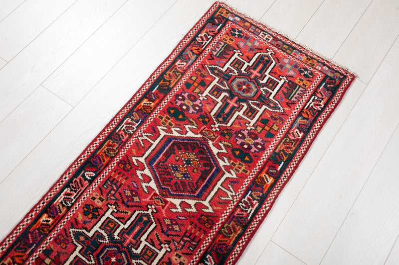 11' 5" x 1' 10" Excellent Hand-Knotted Vintage Collectible Tribal Runner Rug - Yasi & Fara 
