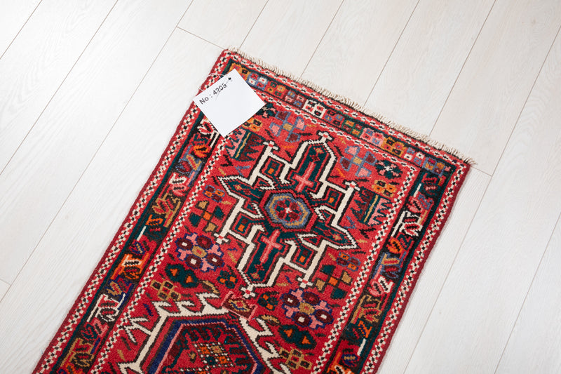 11' 5" x 1' 10" Excellent Hand-Knotted Vintage Collectible Tribal Runner Rug - Yasi & Fara 