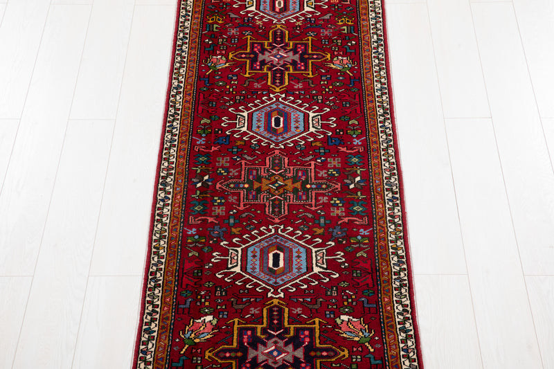 9' 5" x 2' 5" Excellent Hand-Knotted Vintage Tribal Runner Rug - Yasi & Fara 