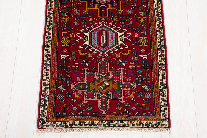 9' 5" x 2' 5" Excellent Hand-Knotted Vintage Tribal Runner Rug - Yasi & Fara 