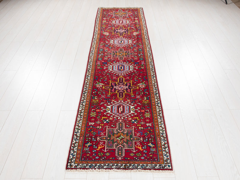 9' 5" x 2' 5" Excellent Hand-Knotted Vintage Tribal Runner Rug - Yasi & Fara 