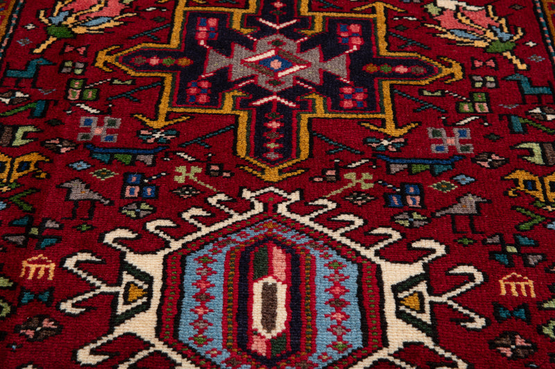 9' 5" x 2' 5" Excellent Hand-Knotted Vintage Tribal Runner Rug - Yasi & Fara 
