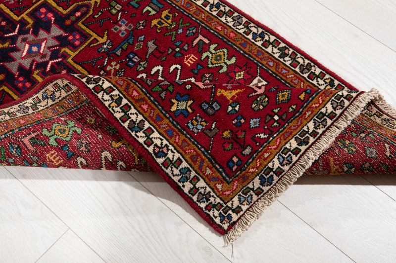 9' 5" x 2' 5" Excellent Hand-Knotted Vintage Tribal Runner Rug - Yasi & Fara 