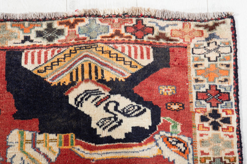 5' 3" x 3' 2" Excellent Hand-Knotted Antique Collectible Tribal Rug - Yasi & Fara 