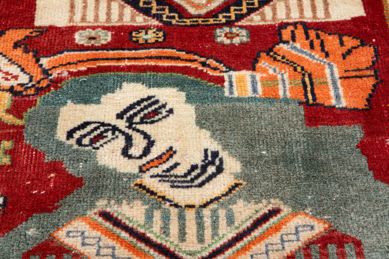 5' 3" x 3' 2" Excellent Hand-Knotted Antique Collectible Tribal Rug - Yasi & Fara 
