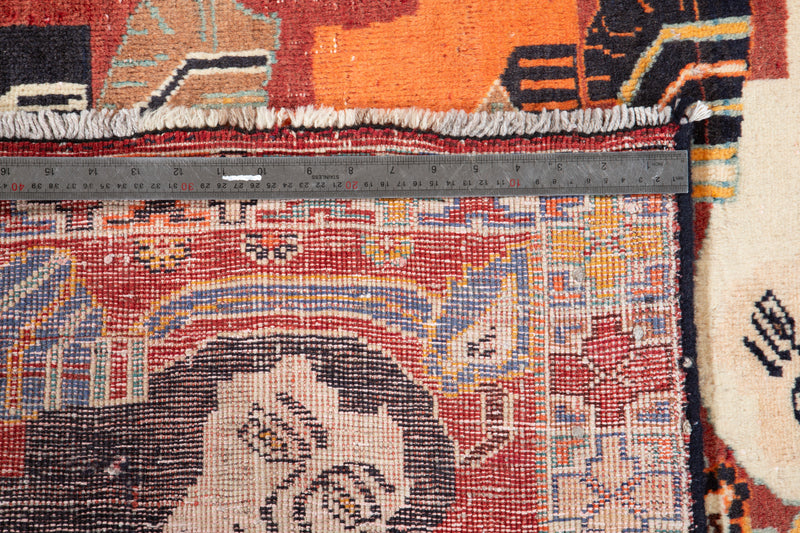 5' 3" x 3' 2" Excellent Hand-Knotted Antique Collectible Tribal Rug - Yasi & Fara 
