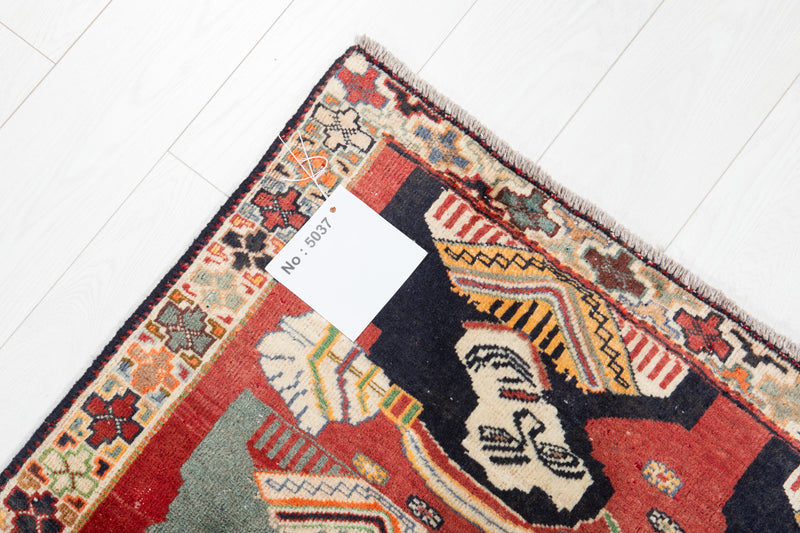 5' 3" x 3' 2" Excellent Hand-Knotted Antique Collectible Tribal Rug - Yasi & Fara 