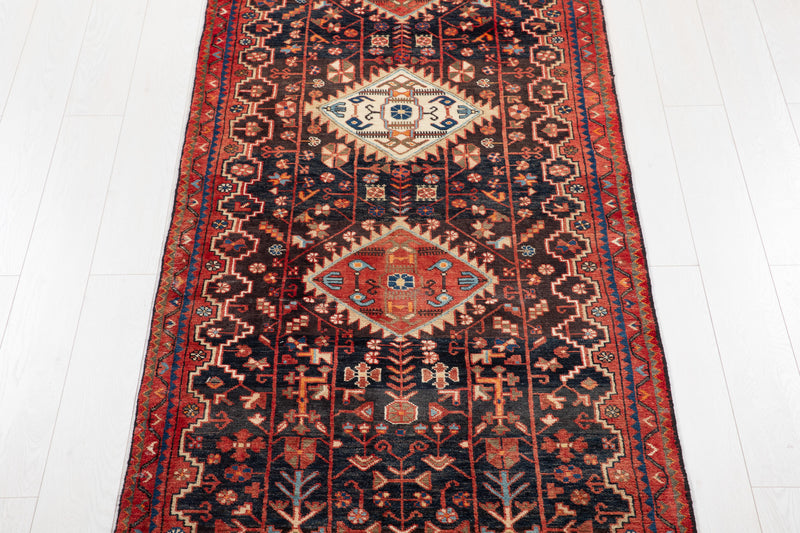 17' 1" x 3' 5" Excellent Hand-Knotted Vintage Collectible Tribal Runner Rug - Yasi & Fara 