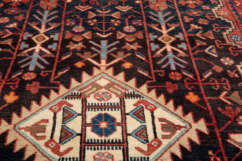 17' 1" x 3' 5" Excellent Hand-Knotted Vintage Collectible Tribal Runner Rug - Yasi & Fara 