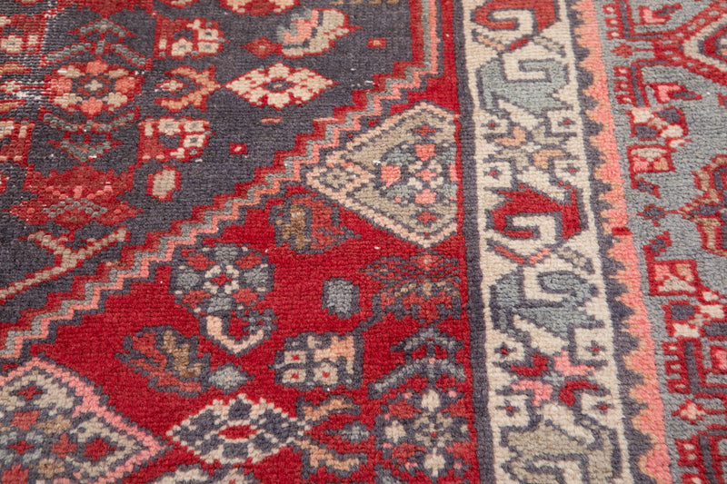 6' 1" x 4' 3" Excellent Hand-Knotted Antique Distressed Tribal Rug - Yasi & Fara 