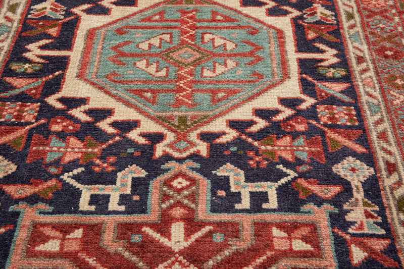 10' 9" x 2' 10" Excellent Hand-Knotted Antique Collectible Tribal Runner Rug - Yasi & Fara 