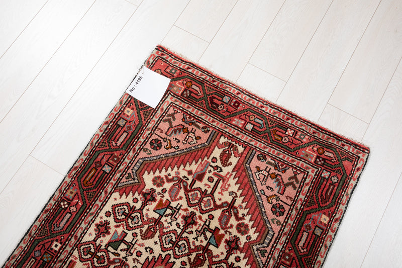 10' 11" x 2' 7" Excellent Hand-Knotted Collectible Vintage Tribal Runner Rug - Yasi & Fara 