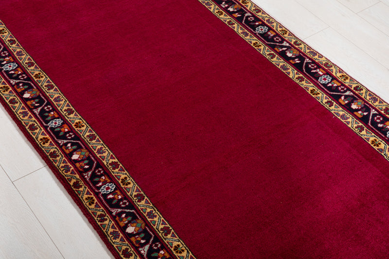 13' 10" x 3' 5" Excellent Hand-Knotted Vintage Collectible Runner Rug - Yasi & Fara 