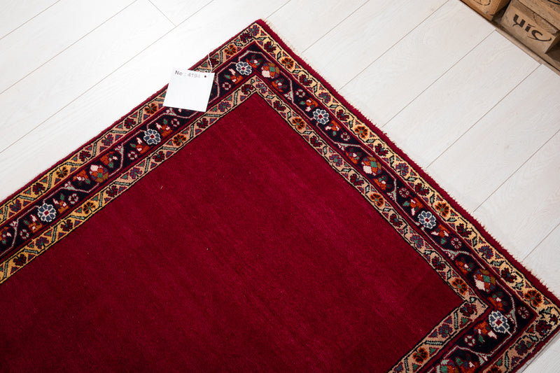 13' 10" x 3' 5" Excellent Hand-Knotted Vintage Collectible Runner Rug - Yasi & Fara 