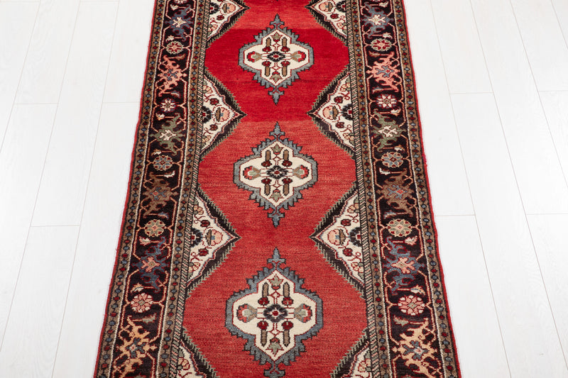 17' 2" x 3' 1" Excellent Hand-Knotted Vintage Long Tribal Runner Rug - Yasi & Fara 