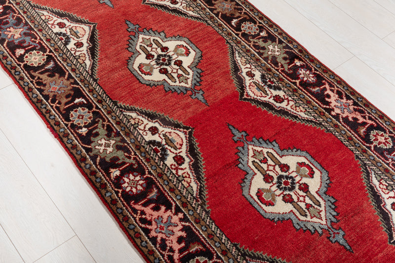 17' 2" x 3' 1" Excellent Hand-Knotted Vintage Long Tribal Runner Rug - Yasi & Fara 
