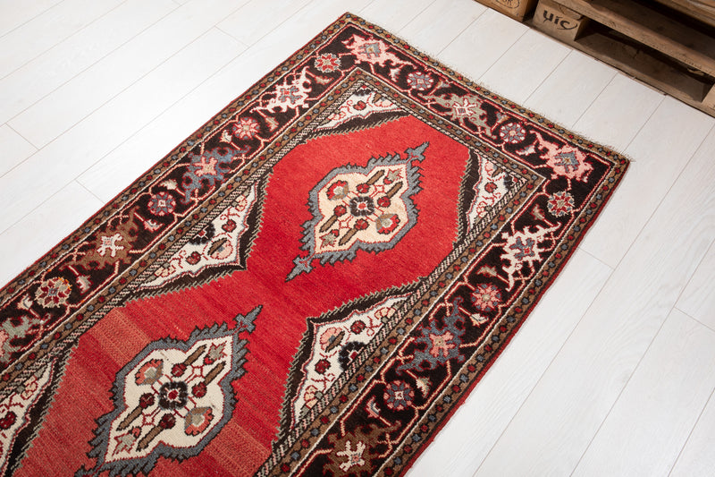 17' 2" x 3' 1" Excellent Hand-Knotted Vintage Long Tribal Runner Rug - Yasi & Fara 