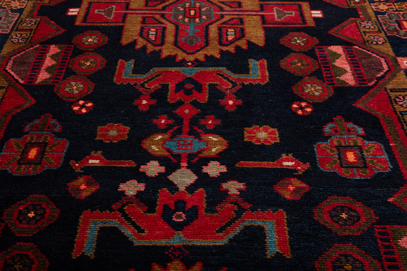 17' 10" x 4' Excellent Hand-Knotted Vintage Collectible Tribal Runner Rug - Yasi & Fara 