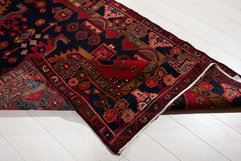 17' 10" x 4' Excellent Hand-Knotted Vintage Collectible Tribal Runner Rug - Yasi & Fara 