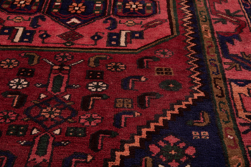 9' 11" x 3' 8" Excellent Hand-Knotted Vintage Tribal Runner Rug - Yasi & Fara 